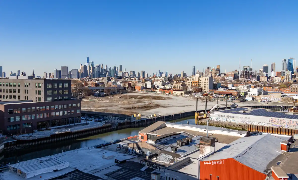 A contaminated redevelopment site near the Gowanus Canal connected to the Gowanus Green proposal.