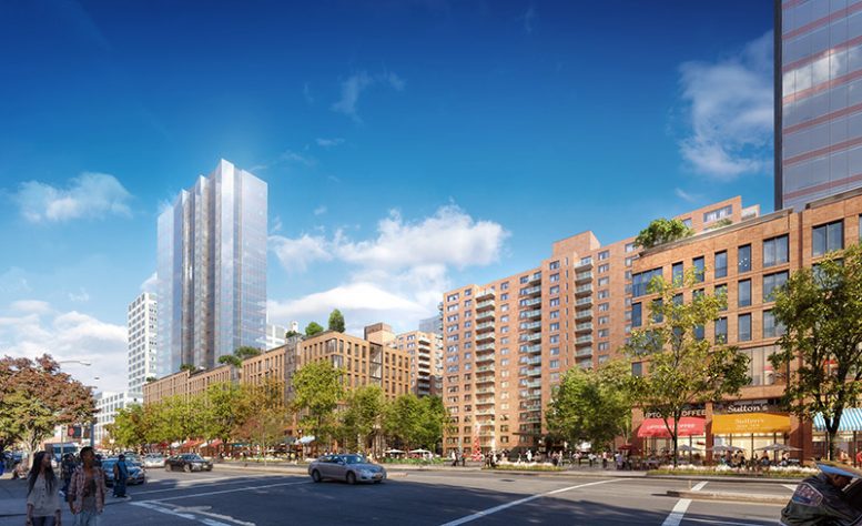 Rendering/map of Lenox Terrace with proposed additional towers.